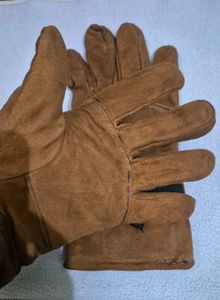 100% Genuine Leather Gloves In Suede
