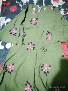 Green Floral Dress