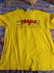 Terps Football Yellow T-Shirt