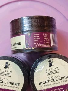 Pack Of 3 Pilgrim Red Vine Night Gel Cream