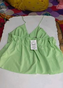 Back neck Tie-up Empire Style, Peplum, Rufflese