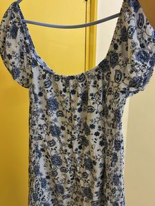 Floral Print Off-Shoulder Dress