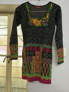 Embroidered Floral woolen kurta