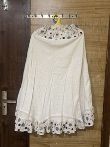 White Beautiful Flare Skirt