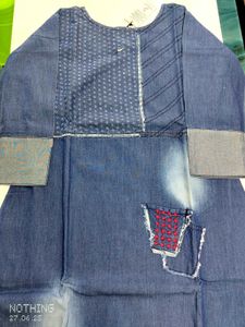 Denim Look Kurta