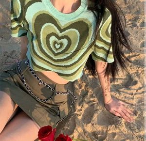 y2k Heartwave Crop Top 🎀