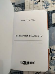Orange Factor Notes Planner