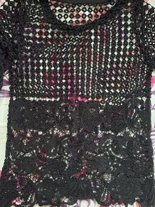 Black Lace Top with excellent net cut