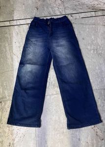Wide Leg Denim Jeans