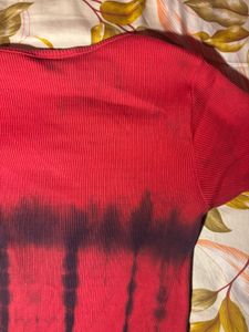 red vintage top