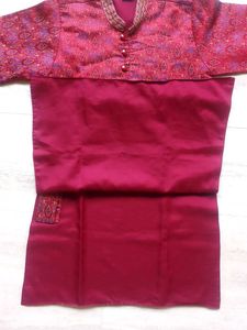 Maroon Kurta