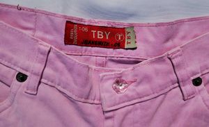 Pink Colour Women Jeans