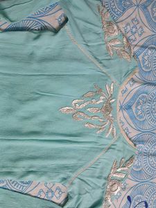Elegant Embroidered Kurta Gharara Set
