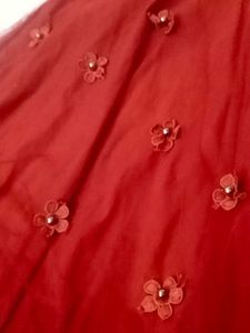 Burgundy Flowy Dress
