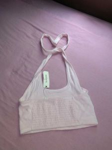 Cute Terry Cloth Halter Top