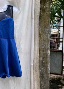 112310. Blue Skater Dress