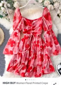 Floral Pattern One Piece From Myntra