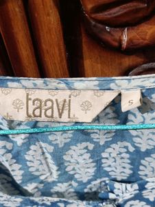 Taavi Blue Ethnic Print Dress (S) With POCKETS!