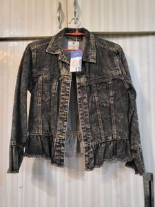 Peplum Denim Jacket