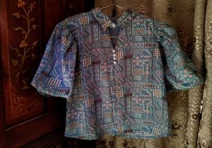 Blue Blouson Top