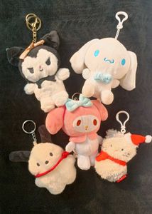 Sanrio Plush Keychain Lot