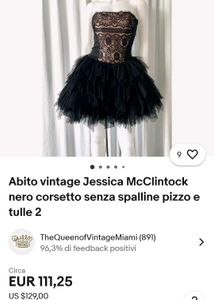 Black &amp; Gold Tulle Mini Dress