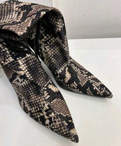 zara animal print ankle boots
