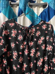 ❤‍🔥Black Floral Mini Dress