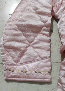 Bridal/Honeymoon pink quilted night robe