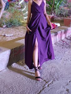 One Slit Party Wear Dress