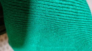 Green High Neck Fitted Top