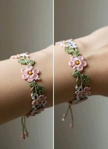 handmade crochet bracelet