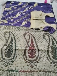 Saree With Stitched Blouse
