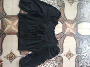 Chic Black Tie Top