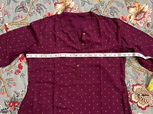 Purple Tunic with Dotted Print