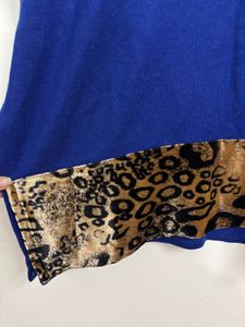 Woolen Blue Embroidered Kurta