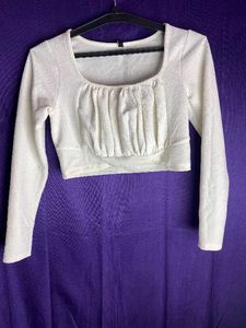 White Long Sleeve Top