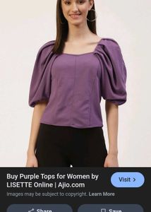 Puffed Hand Crop Top