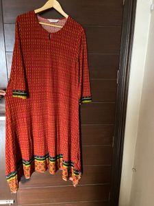 Elegant Ethnic Asymmetric hem Kurta (Biba)xxl