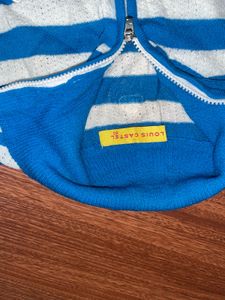 Rare Y2K It Girl Fitted Zip Up Semi Wooden Top