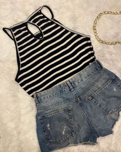 Striped Halter Top