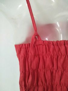 Linen Embroidered Spaghetti