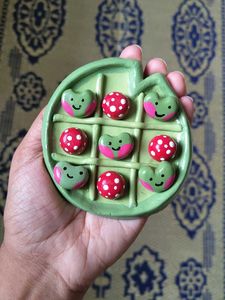 Frog Lillypad Tic-tac-toe Set 🐸🍄