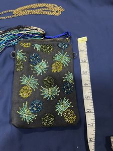 Beaded Mobile Sling Bag/pouch