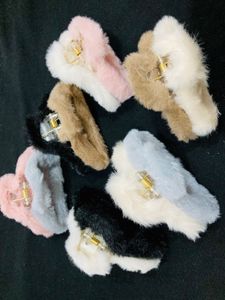 Fluffy Hair Claw Clip Set