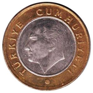 Turkey 2011 Bi Mettalic Coin