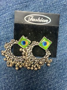 Fashion Peacock Jhumka Earrings