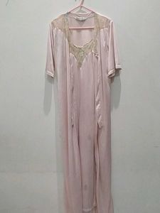 Pink Nighty With Maxi Free