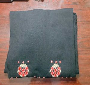 Solid Black Elegant Kurti