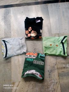 Combo Of Beautiful  Baby Girls T-shirt All Over Size L 12 To 18 Month Condition Good